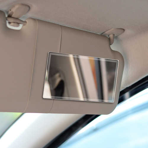 Car sun visor vanity mirror universal car interior supplies co-pilot visor thin style additional vanity mirror