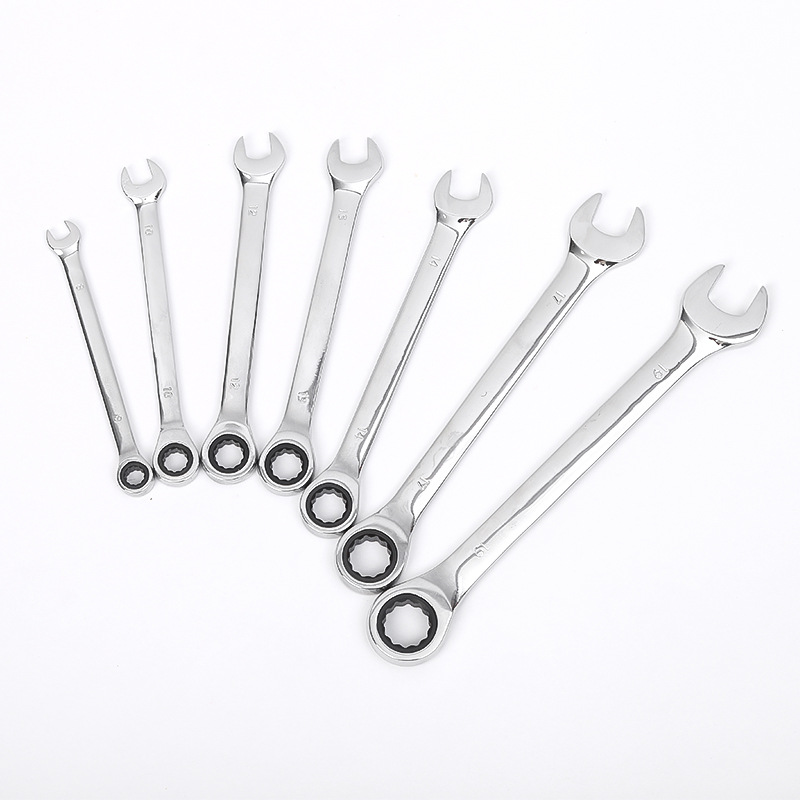 래칫 렌치 세트 도매 거울 이중 목적 래칫 렌치 매화 개방형 이중 목적 거울 렌치 렌치 세트