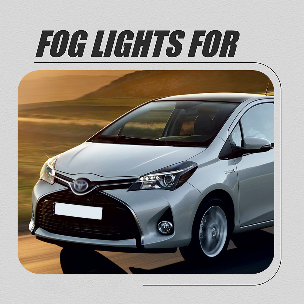 Aplicable a Toyota 14 / 15 / 16 / 17 edición en el extranjero Yaris conjunto de lámpara de niebla delantera halógeno lámpara de barra diurna