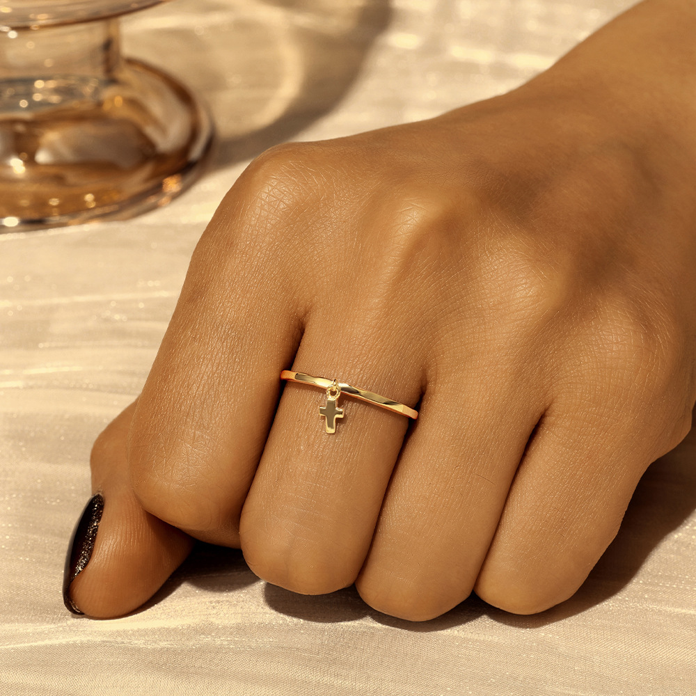 1g Weight Zircon Inlay Material Charm Rings, Rings Classification 7 Ring Size 1 Piece Quantity Wedding, Date, Engagement Occasion 925 Sterling Silver Material Cross, Star, Heart Shape Pattern All Seasons Season Women's Gender Inlay Design Simple Style Style Gold Color 925 Sterling Silver Zircon Cross Star Heart Shape Charm Rings Rings 925 Sterling Silver Rings 39