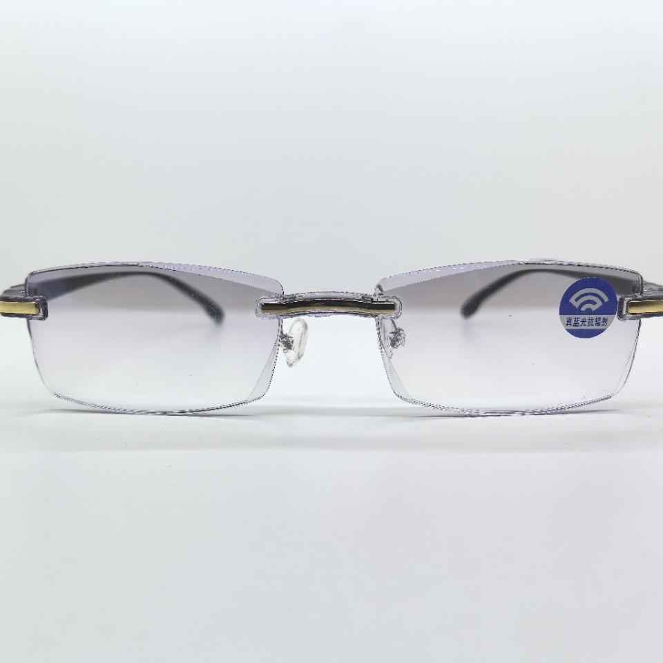 防蓝光无框切边男女款老花镜超轻防摔跑江湖地摊眼镜源头厂家