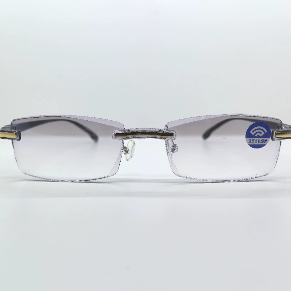 Очки для чтения без оправы с защитой от синего света для мужчин и женщин, сверхлегкие очки для уличных ларьков, защищающие от падения, производитель источника