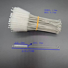 现货175*50*10不锈钢尼龙毛刷咖啡机清洁刷吸管