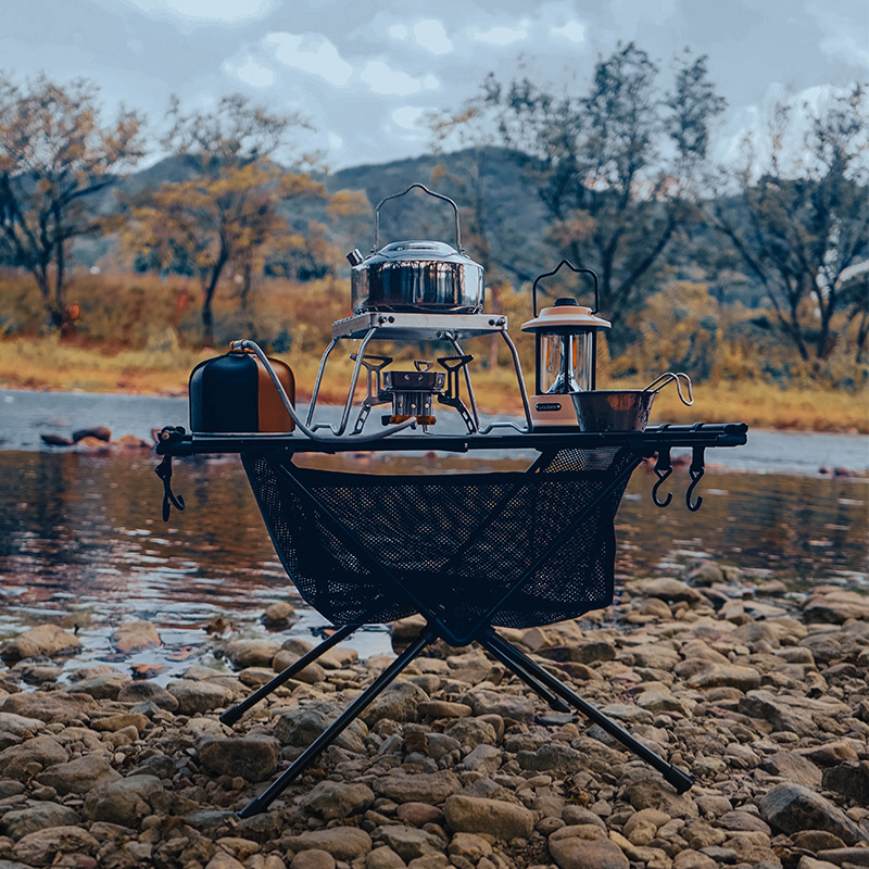 CLS mesa plegable al aire libre ultraligero senderismo mesa táctica mesa IGT mesa portátil aleación de aluminio mesa plegable mesa de camping