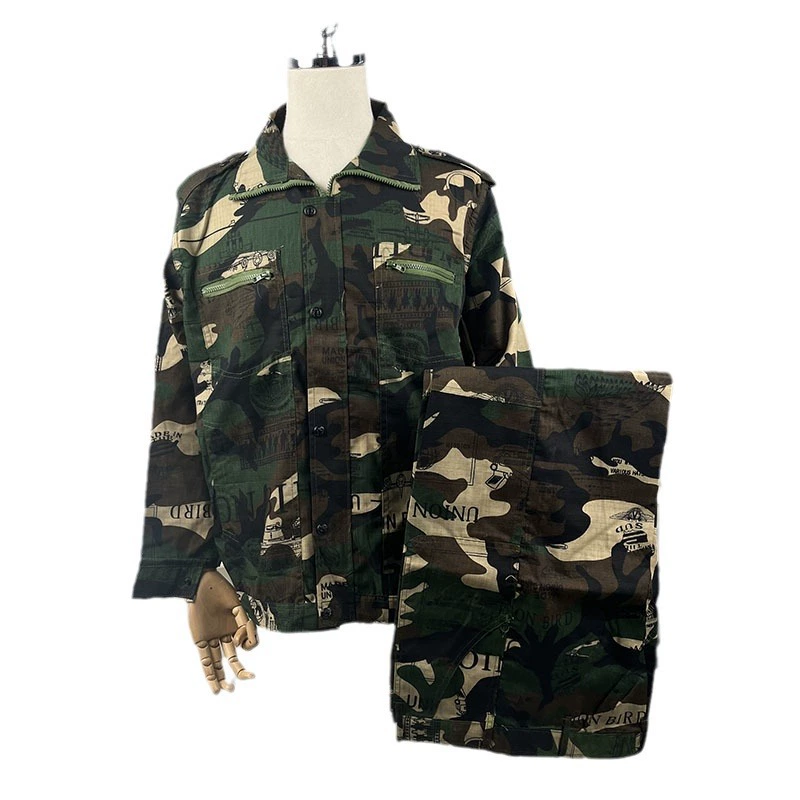 Men's summer cotton thin overall, camouflage jacket