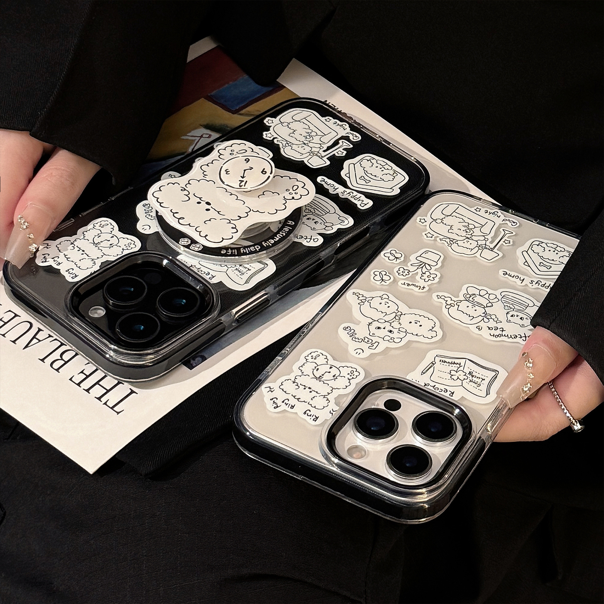 Magnetic Protective Phone Case With Rotating Stand For Iphone_voghion.com