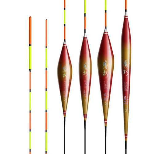 Xiaofengxian Fengquan fish float is eye-catching with thickened tail and gradually thinner tail. Highly sensitive crucian carp float is mixed with black pit competition NB.