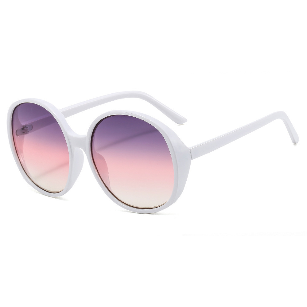 Fashion Oversized Round Sunglasses For Men And Women UV Protective Hip Hop Style European American Face Slimming_voghion.com