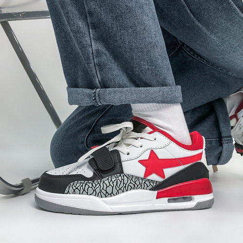 New Style National Trend Versatile Couple Air Cushion Casual Shoes for Men and Women, Fashion Hong Kong Style Ins Super Hot Student Shoes for Girls and Boys