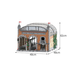 C6287 Vintage Central Station with 2 Tracks, 1 Glass Roof 4750Pcs