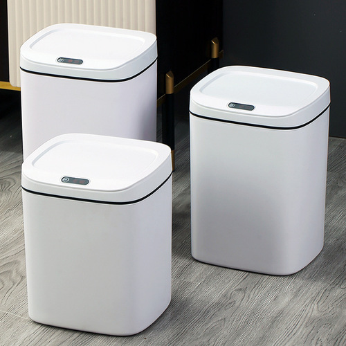 Smart Trash Can Household Blue Light Sterilizing Automatic Sensor Lid Trash Bin Kitchen Bedroom Living Room