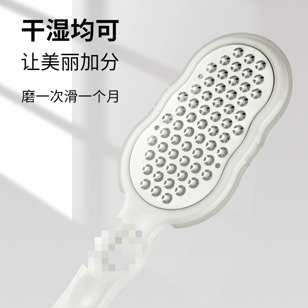 Оптовая продажа от производителя: трендовый скрабер для ног TikTok, из нержавеющей стали, для удаления мозолей и омертвевшей кожи, пилка-скрабер для ног