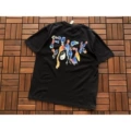 B366 Yin Yang Tai Chi Print Black