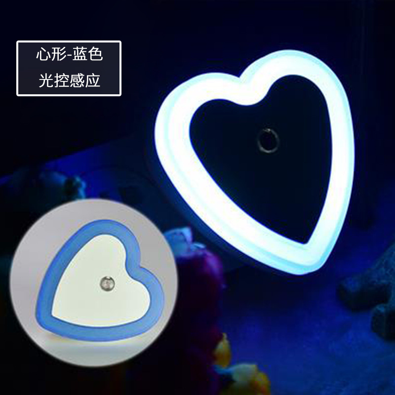 Interruptor de dibujos animados cuadrados de la lámpara transfronteriza / luz controlada por luz LED Night Light Smart Home Plug-in Headlight