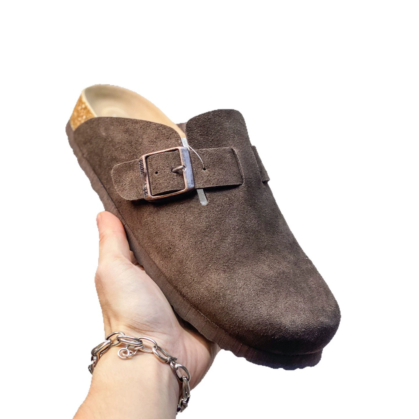 Высококачественные полуподкованные сандалии BK London серии Birkenstock для мужчин и женщин, однотонная пробковая толстая подошва нескользящая универсальная повседневная обувь