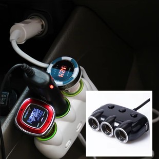 One-To-Three Car Cigarette Lighter Car Charger Multi-Function USB Converter Car Charger Mobile Phone Fast Charging Universal
