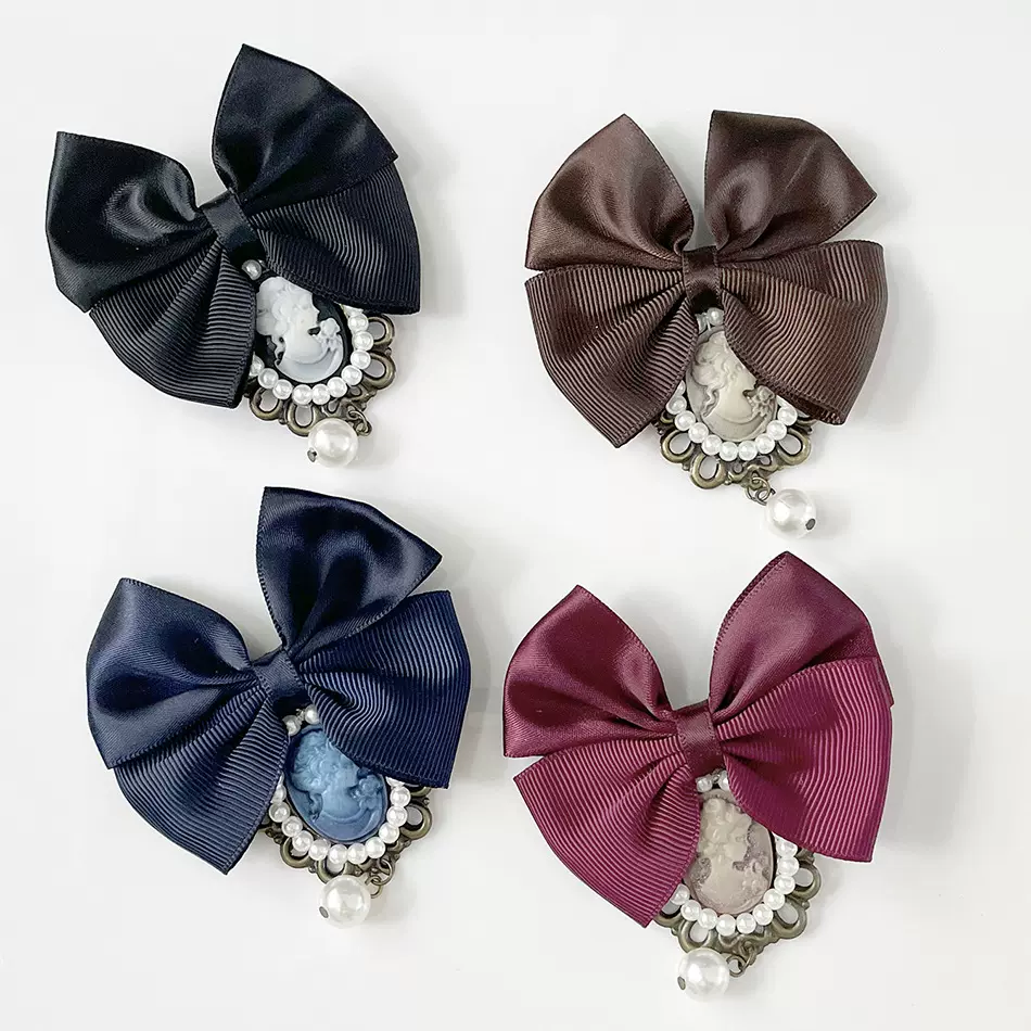 胸针高级感小众装饰布艺丝带蝴蝶结小香风饰品中古别针胸花