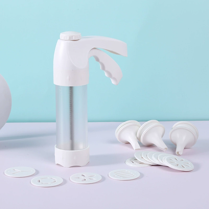 Пластиковое устройство для украшения торта с восемью ртами, декоративная насадка, прозрачный декоративный пистолет, доильный аппарат, доильный аппарат для крема, инструмент для выпечки