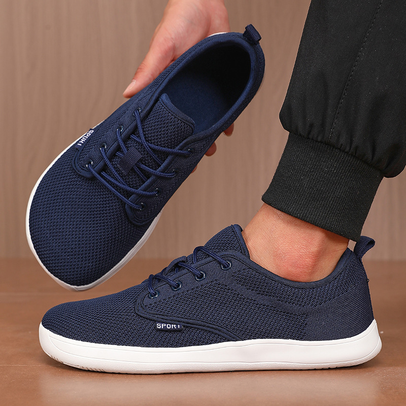 Cross-Border Wide-Last Barefoot Shoes for Men, Breathable Mesh Casual Sports Shoes, Low-Top Lace-Up Outdoor Non-Slip Wide-Toe Shoes for Men Cross-Border Wide-Last Barefoot Shoes for Men, Breathable Mesh Casual Sports Shoes, Low-Top Lace-Up Outdoor Non-Slip Wide-Toe Shoes for Men