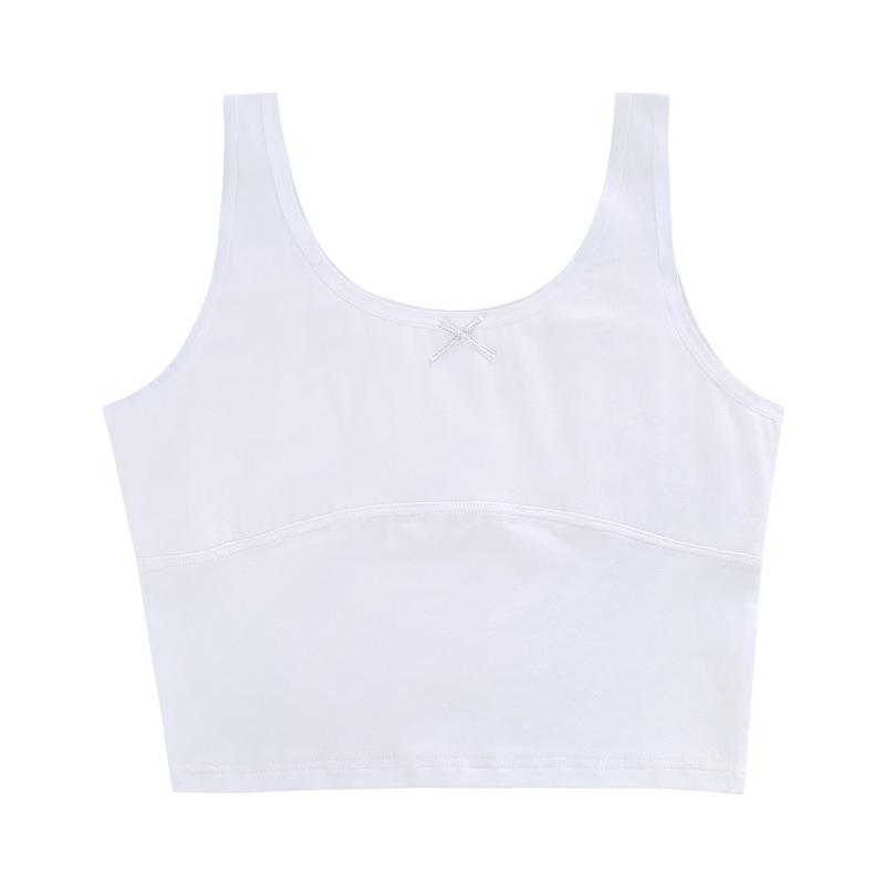 Ropa interior para niñas durante el desarrollo, los estudiantes de primaria usan chalecos pequeños para niños grandes, niñas y niños con tirantes como base, 8-12 años de largo