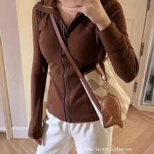 15色 美德拉lulu连帽外套健身瑜伽服女运动跑步立领修身拉链夹克