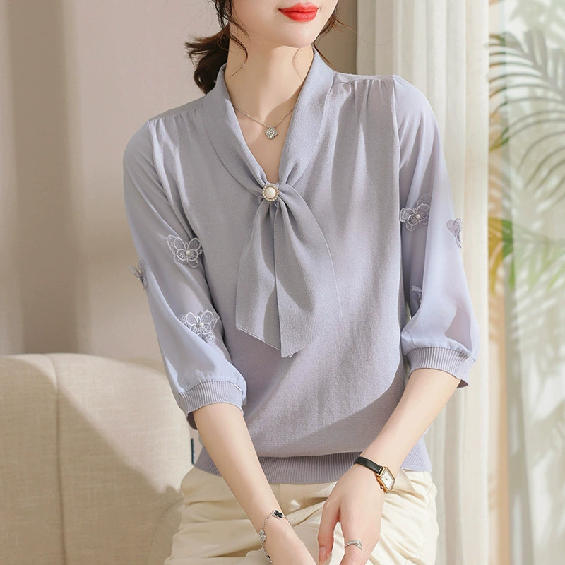 Autumn knitted thin base sweater, scarf, with sleeve