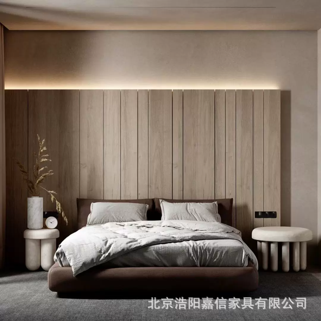 北京厂家全屋定 制爱格板隐形门墙一体格栅护墙板香河板材加工厂