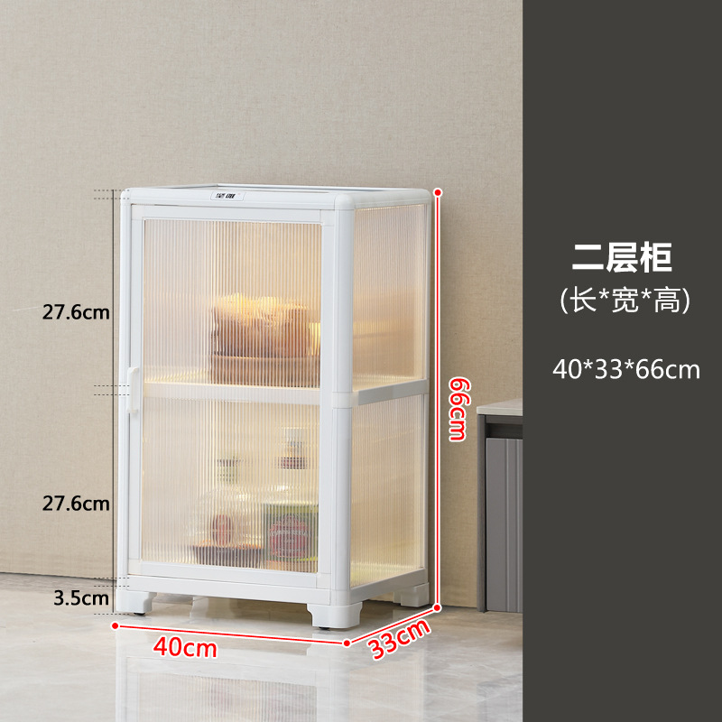360 grados transparente de dos capas de longitud 40 ancho 33 alto 66 cm