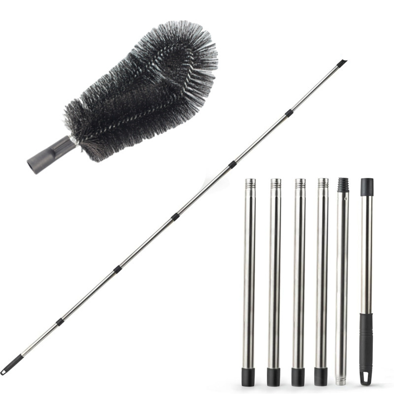 Amazon Eaves Pipe Gutter Cleaning Brush Dust Duster-Free Climbing High Roof Drainage Tank Filter Brush Sewer Brush