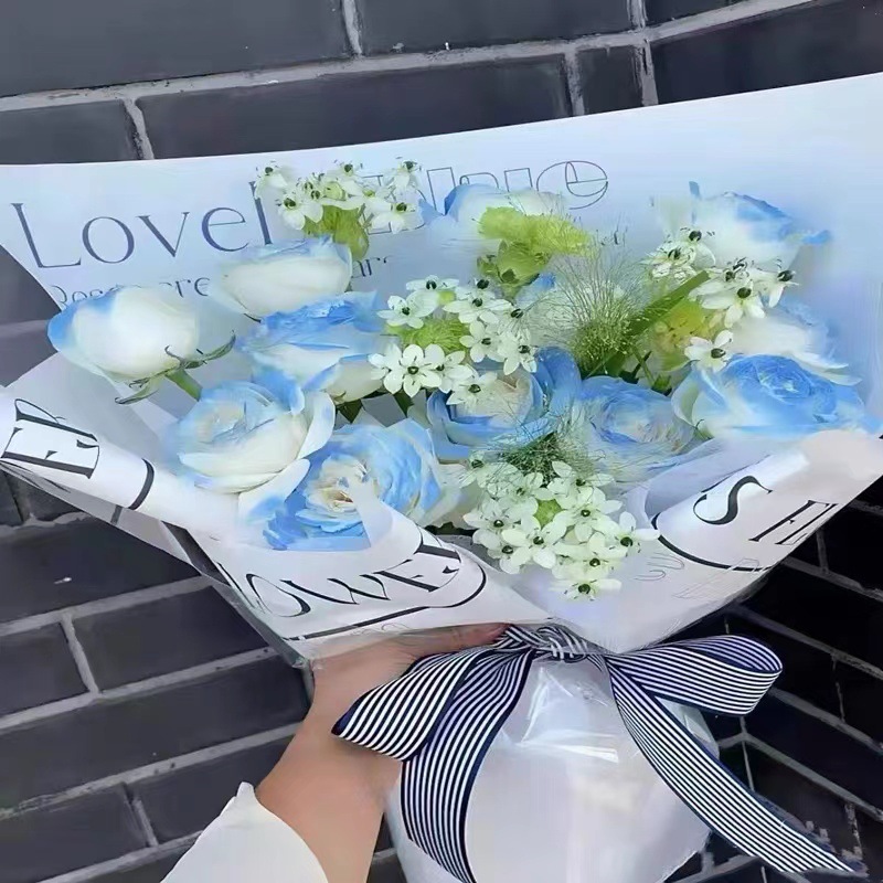 La pintura de aerosol de flores agente de pulverización de color mágico de hielo azul rosa aerosol a base de agua spray floral agente colorante 400ml en stock