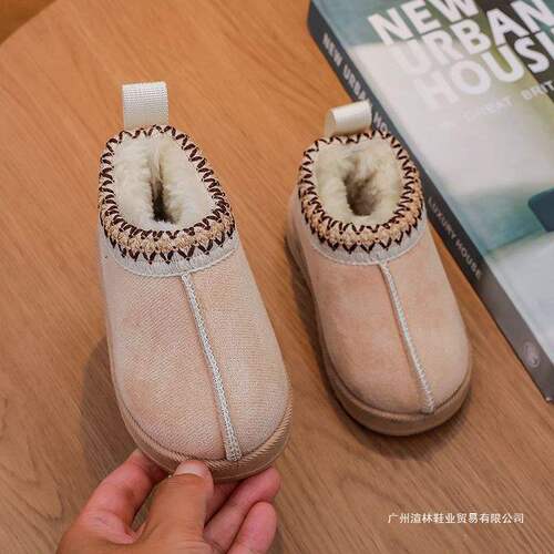 Autumn/Winter New Arrival Korean Style Fashion Fleece All-Season Children's Snow Boots Baby Cotton Boots for Boys and Girls Four-Season Short Boots