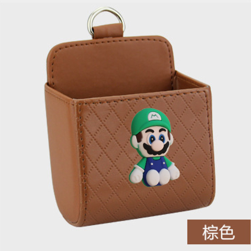 Bolsa de almacenamiento de salida de aire del automóvil bolsas de colgar de teléfonos móviles creativas Mary caja de almacenamiento de artículos para colgar almacenamiento
