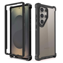 Samsung S25Ultra スペースシェル携帯電話ケース S24Ultra 落下防止 S23Ultra 保護カバーに適しています。