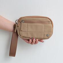 Z 80352 Nylon quilted women's wrist wallet �����W�pŮʿ��