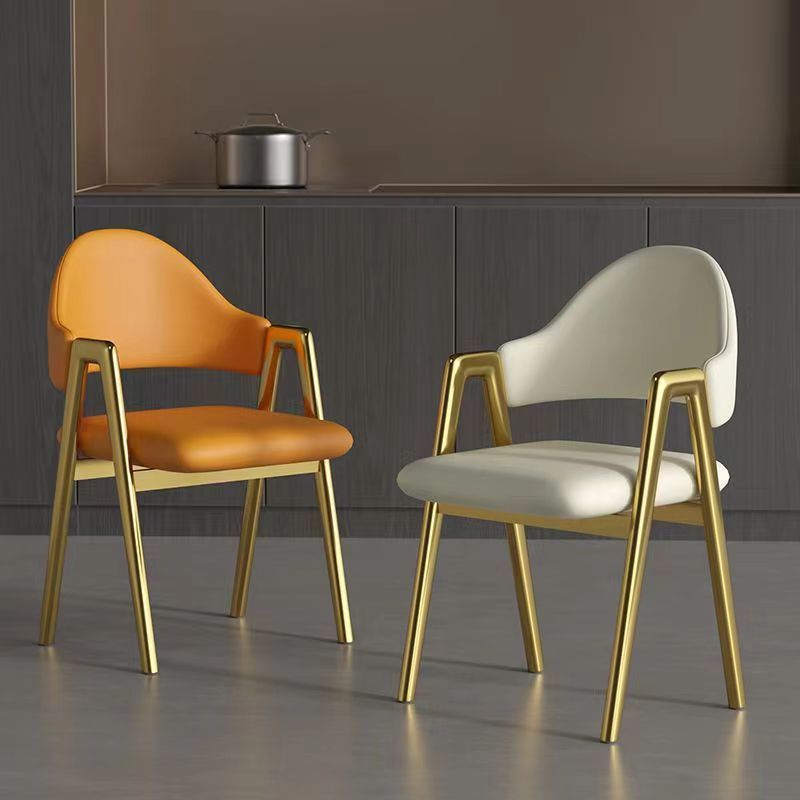 Light Luxury Internet-Famous Milk Tea Shop A-Line Chair, Nail Salon Beauty Shop Backrest Chair, Nordic Dining Chair Style, Special Offer, High-End Thickened