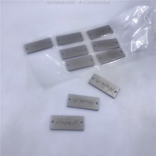 Foreign trade accessories custom zinc alloy hand sewing logo logo concave-convex logo design metal sign product mark
