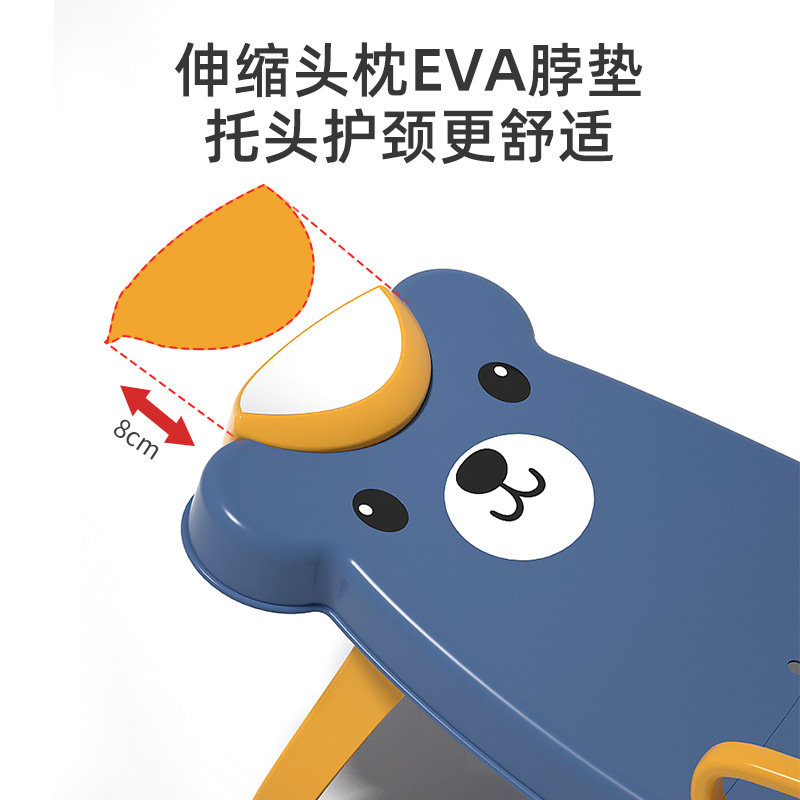 Factory direct sales children's shampoo recliner foldable baby shampoo home child sitting shampoo baby shampoo bed