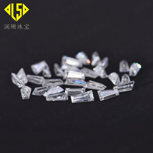 D color ladder square moissanite special-shaped multi-size wholesale super white VVS1 mosan bare stone watch inlaid stone