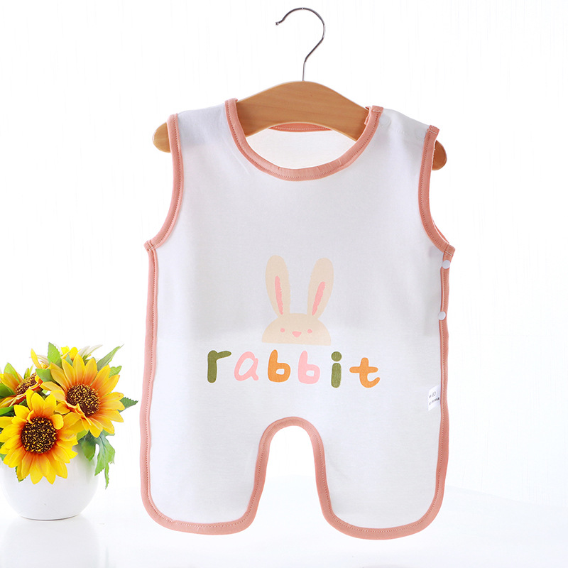 Baja de abdomen para bebés de verano delgada para bebés de algodón transpirable para dormir con chaleco frío