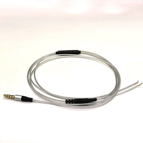 New three-button phone headset cable with microphone tuning headset semi-finished cable compatible with line control DIY cable