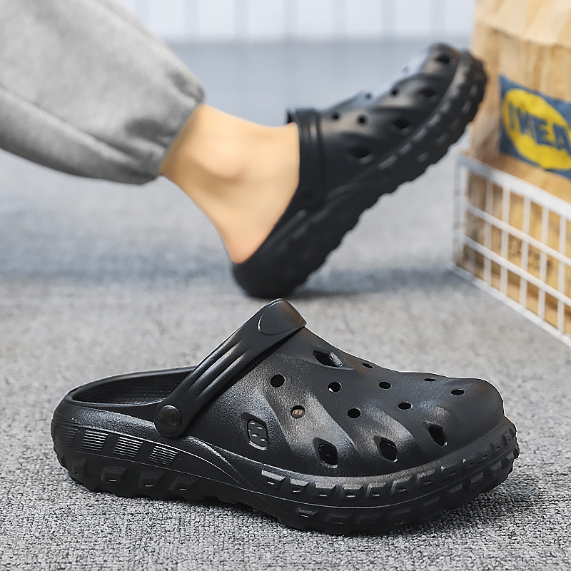 Zapatos con agujeros, sandalias 2025, tendencia de verano, uso exterior, suela gruesa, sentido transpirable de la mierda, celebridades de Internet, nuevas sandalias de ocio en la playa image 3