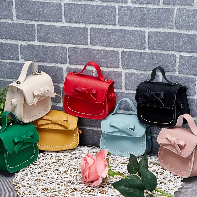 summer fashionable small children's bag strap with bow one shoulder