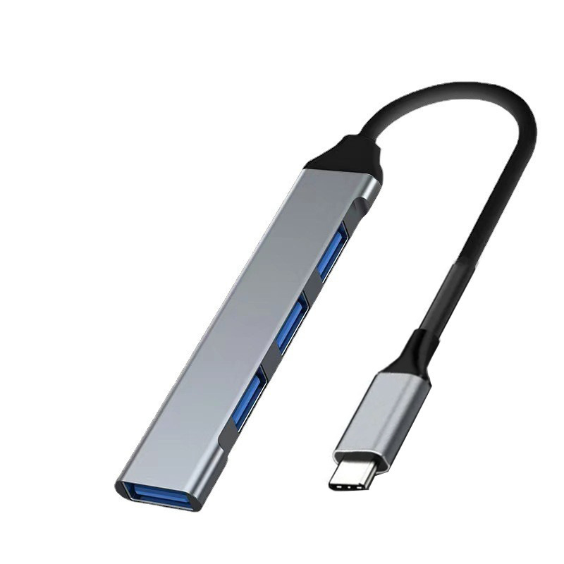 Black Line Type-C Expansion Usb3.0 Speed Typec Hub Hub Splitter One to Four USB Expansion Dock Black Line Type-C Expansion Usb3.0 Speed Typec Hub Hub Splitter One to Four USB Expansion Dock