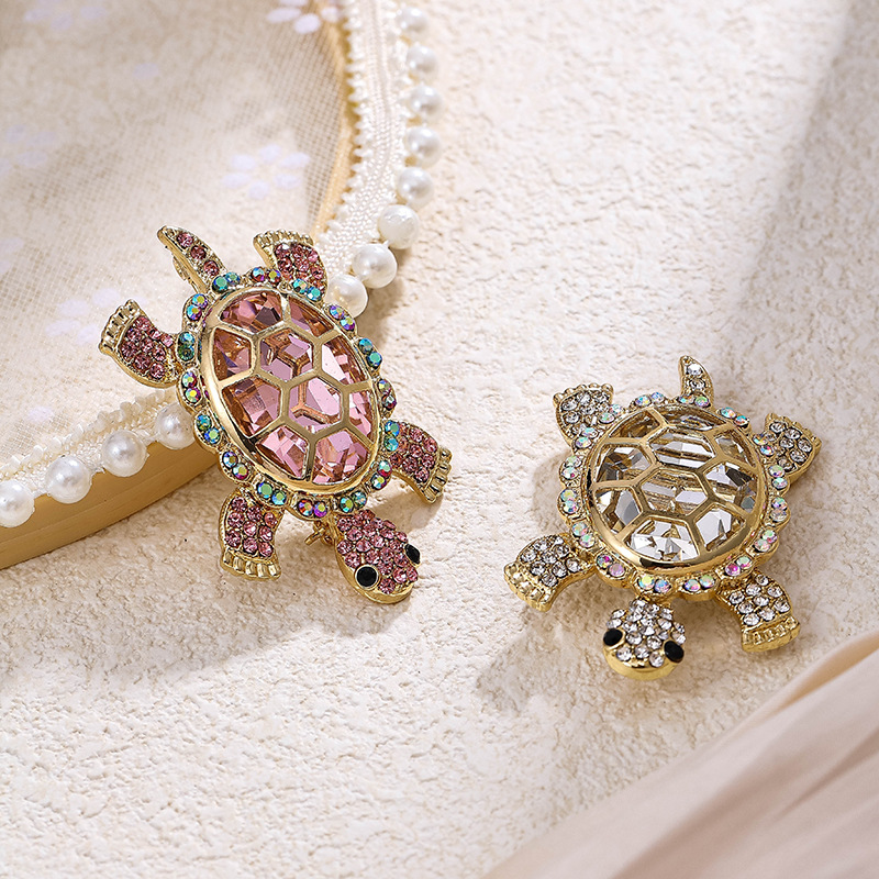 Inlay Design Simple Style Style Simple Style Pin Tortoise Alloy Inlay Women's Corsage