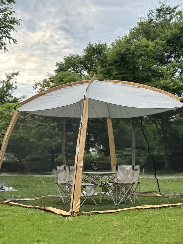 Outdoor Large Tent Canopy Sunshade Netting Rainproof Sun Protection Camping Mosquito Netting Tent
