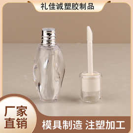 彩妆透明注塑真空盖唇釉管唇泥唇蜜高档镜面异形银色批发商化妆品