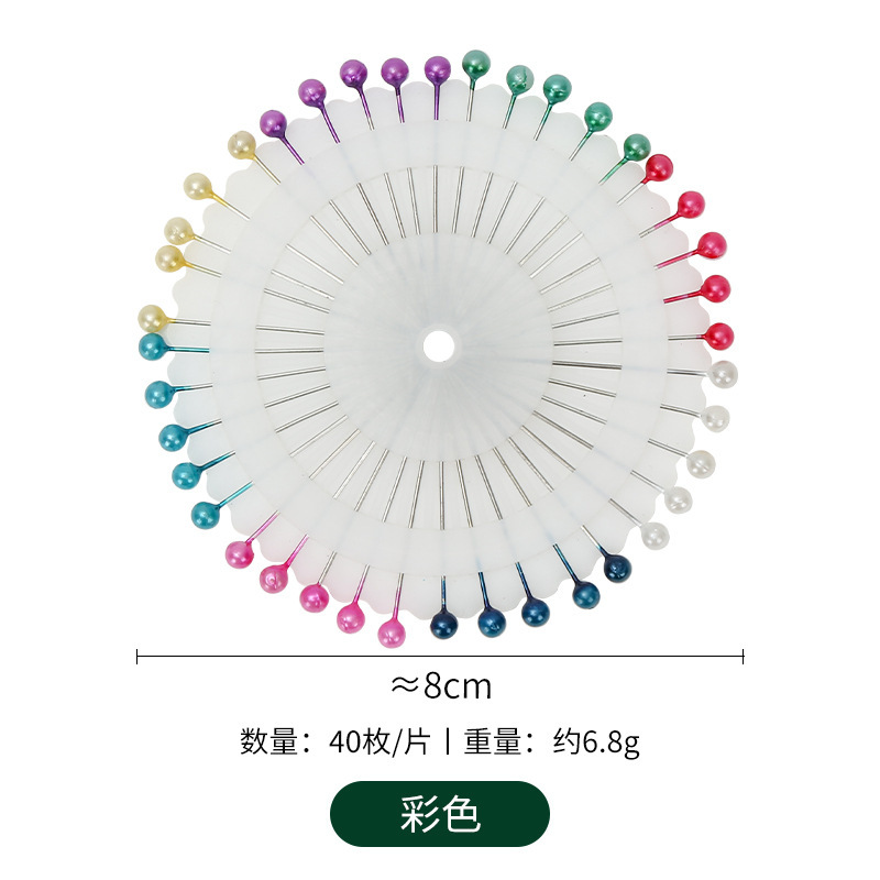 Fábrica de gran aguja de perla de gran cabeza aguja de perla fija joyería para colocar aguja de perla de color aguja de perla de color