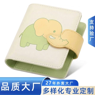 日程手账本PU皮彩印小象图案活页笔记本定制logo记事本源头厂家
