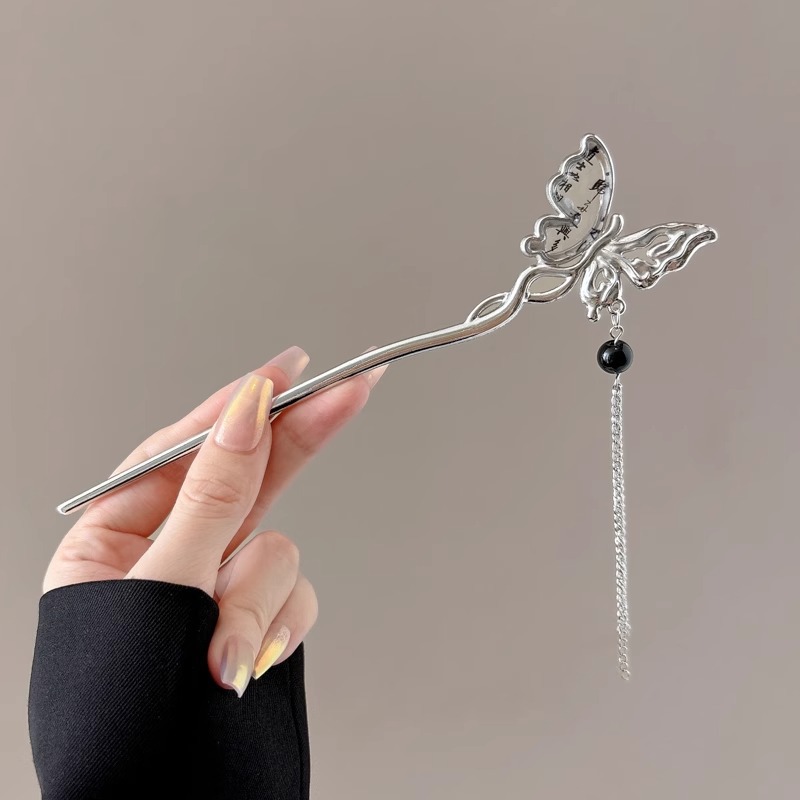 Niños de alta sensación de paso agitando pinzas de cabello 2024 nuevas niñas nuevas pinzas de cabello chino estilo antiguo pinzas de cabello tocado