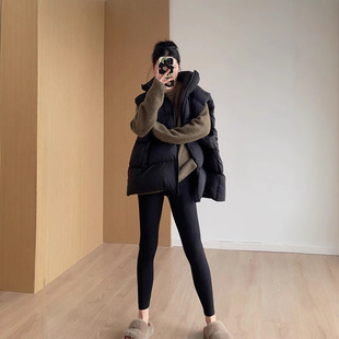 European down Vest for Women K-Style Autumn and Winter Outer Wear 2025 New White Duck down Street Classy Trendyy Classy Vest